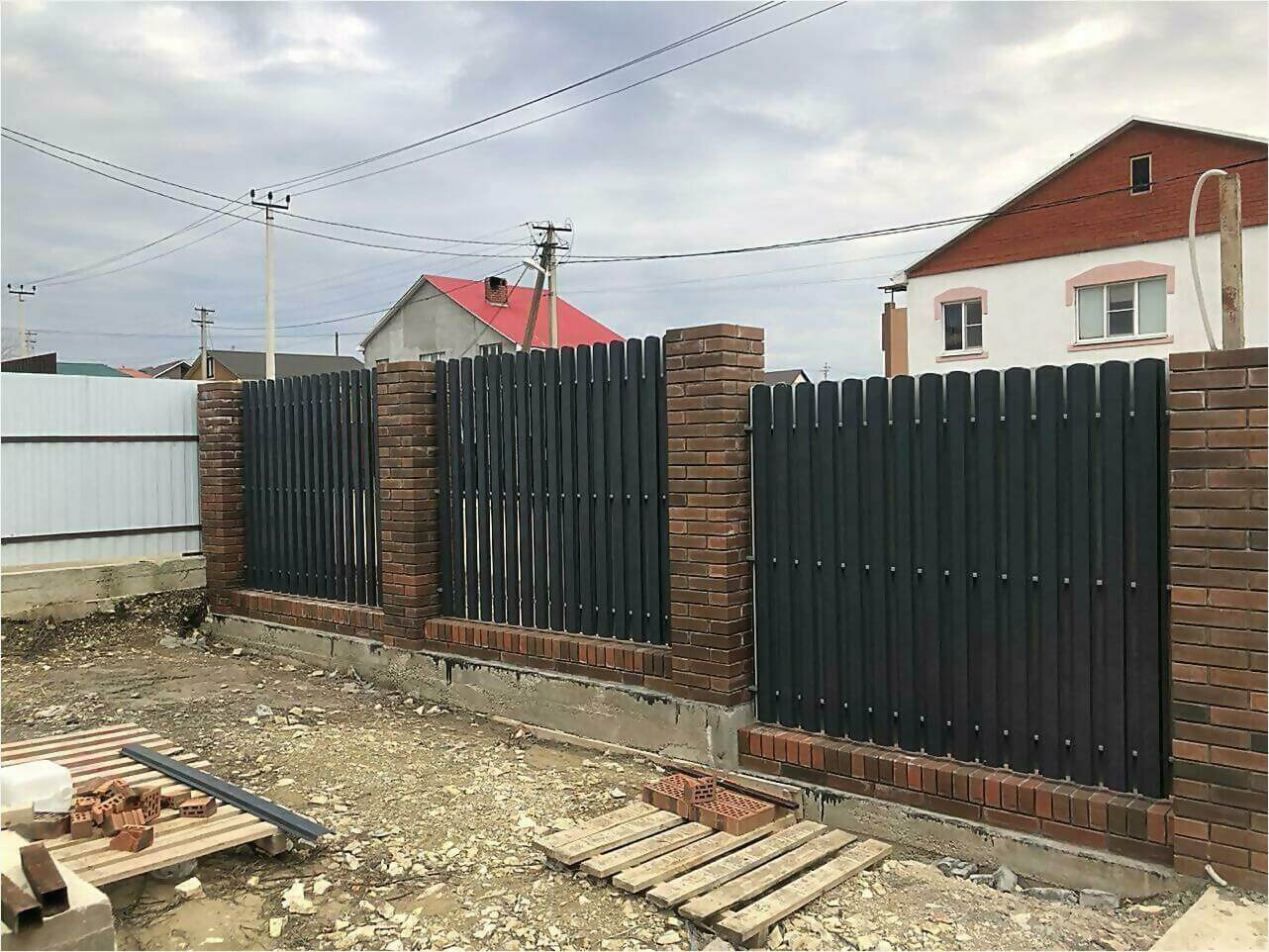 Забор из штакетника 115м фото3 в Реутове