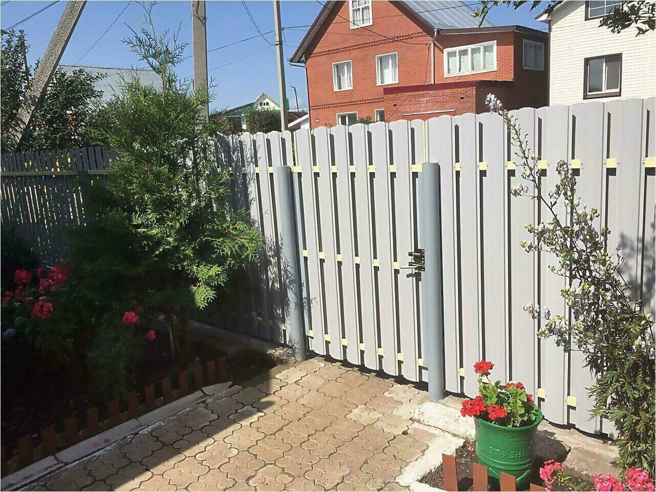 Забор из штакетника 65м фото4 в Реутове
