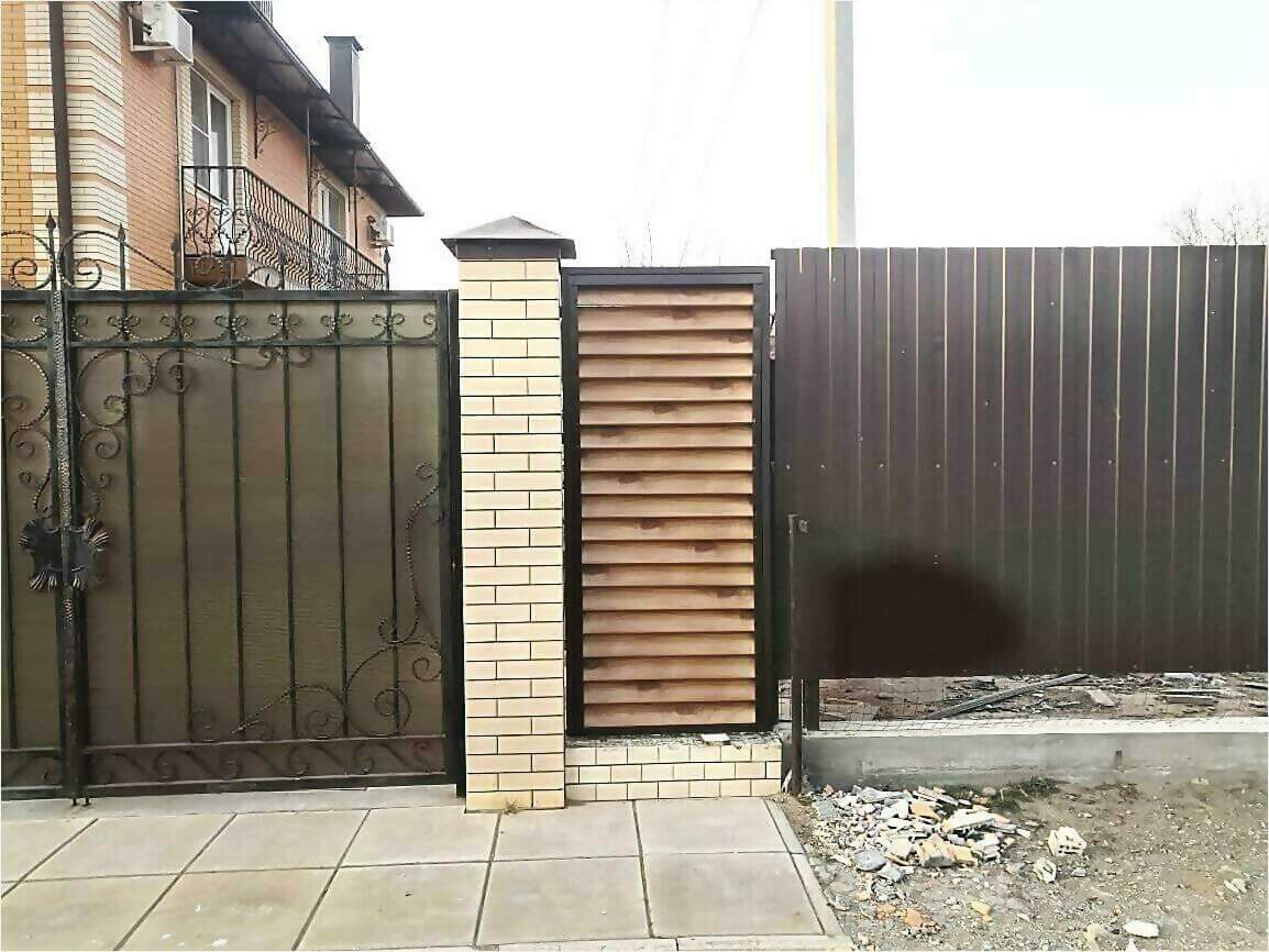 Забор жалюзи 50м светлое дерево фото9 в Реутове