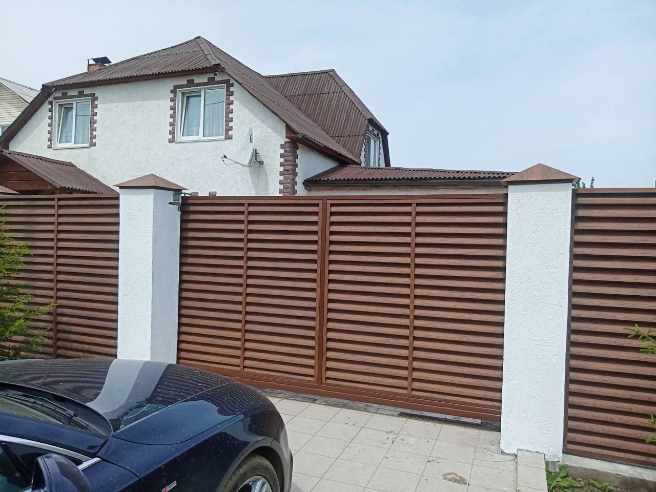 забор-жалюзи printech каштан двусторонний фото7 в Реутове