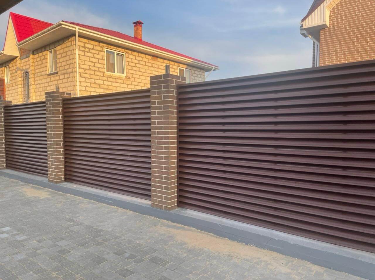 забор-жалюзи printech мореный дуб фото7 в Реутове
