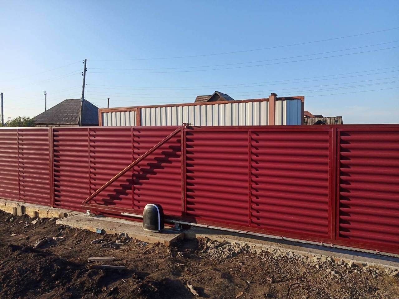 Забор-жалюзи 44м RAL3005/3005 Красное Вино двусторонний в Реутове