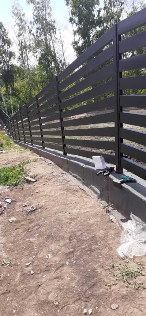 Забор-ранчо из металлопланкена 48м RAL9005 Черный МАТТЕ фото 1 в Реутове