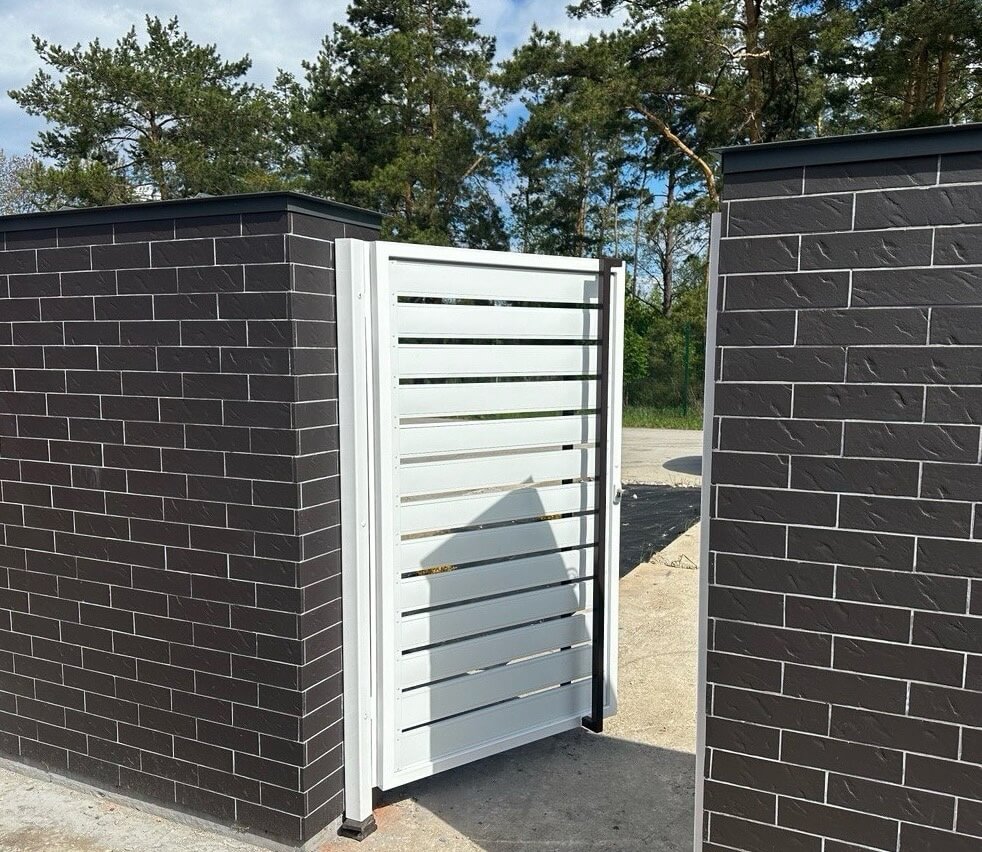 Калитка из металлопланкена RAL9003 Белый фото 4 в Реутове