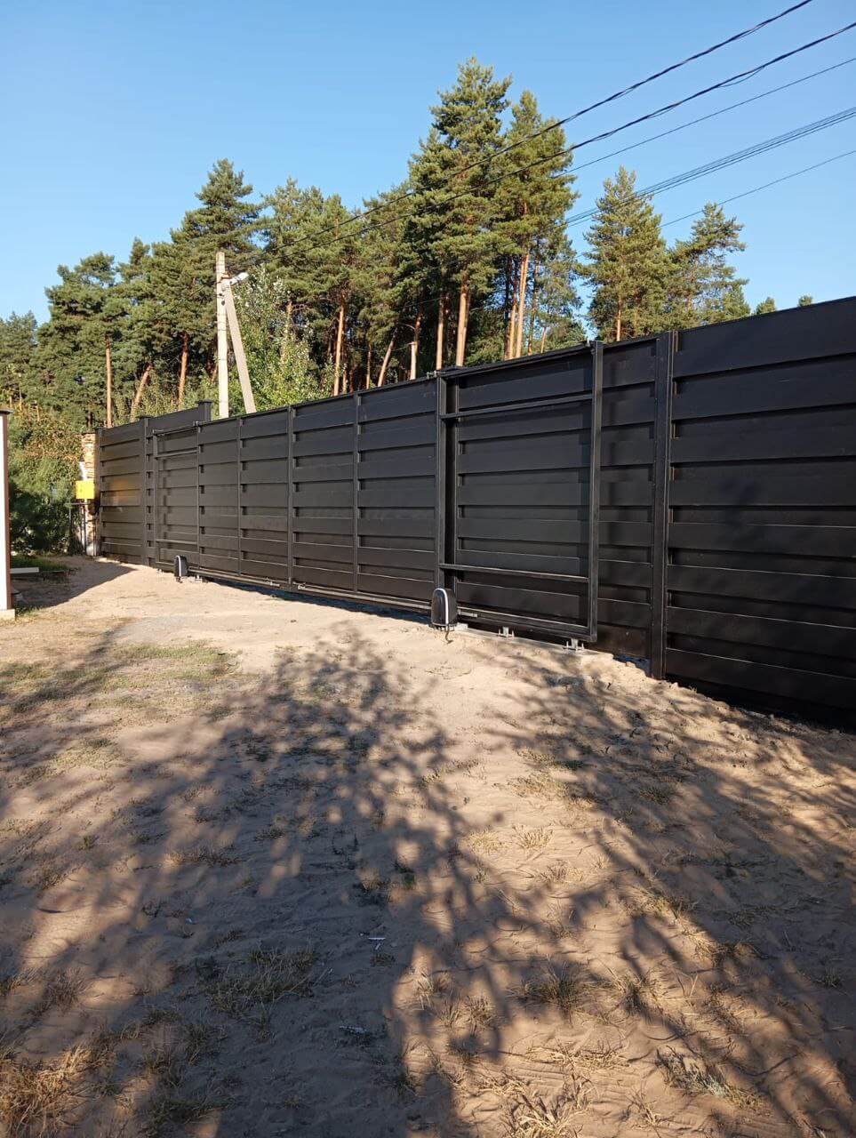 Забор-ранчо из металлопланкена 37м RAL9005 Черный МАТТЕ фото 2 в Реутове