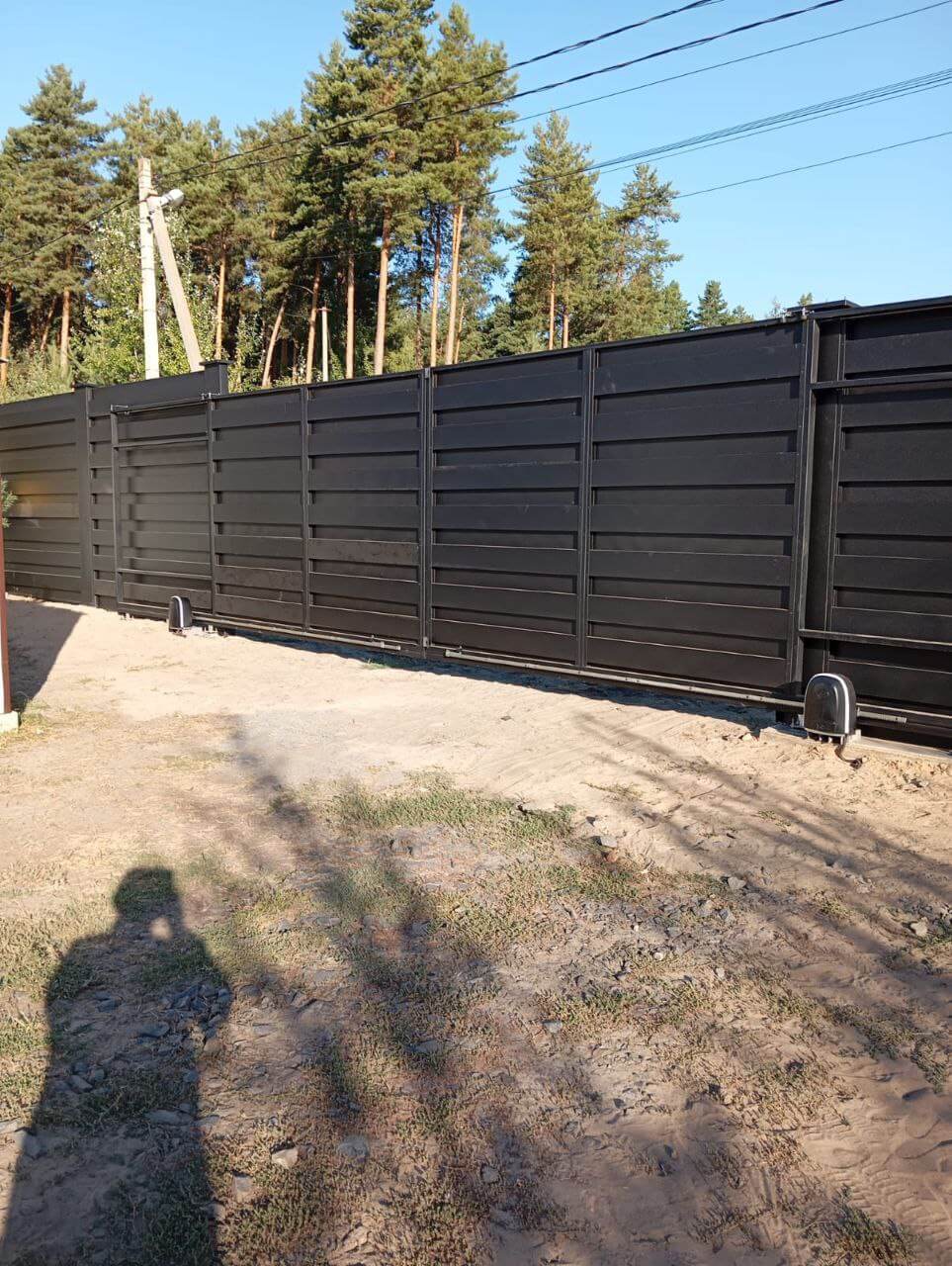 Забор-ранчо из металлопланкена 37м RAL9005 Черный МАТТЕ фото 1 в Реутове