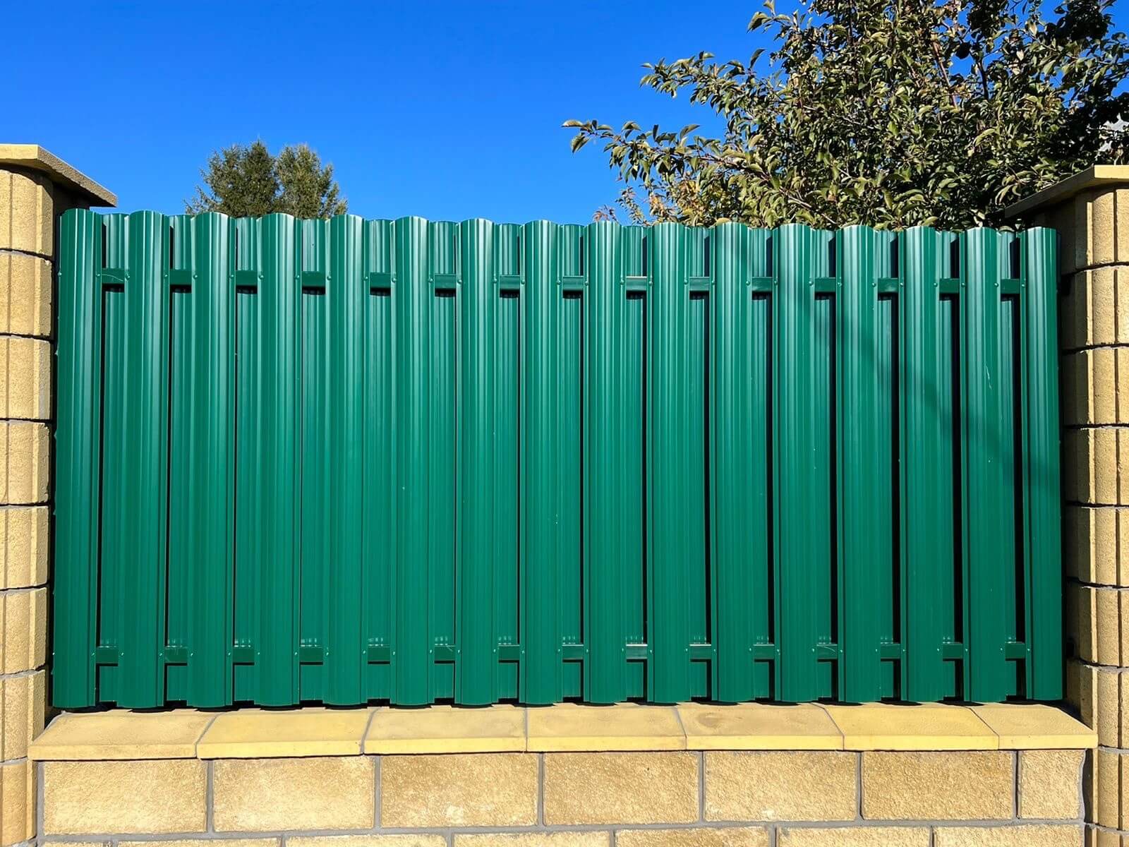 Забор из евроштакетника 22м RAL6005/6005 Зеленый Мох двусторонний в Реутове