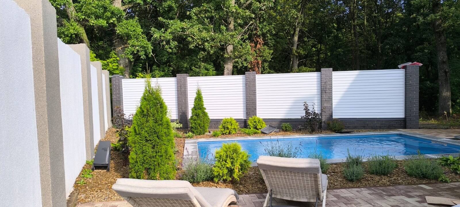 Забор-жалюзи из ламелей Хай-Тек 54м RAL9003 Белый фото 1 в Реутове