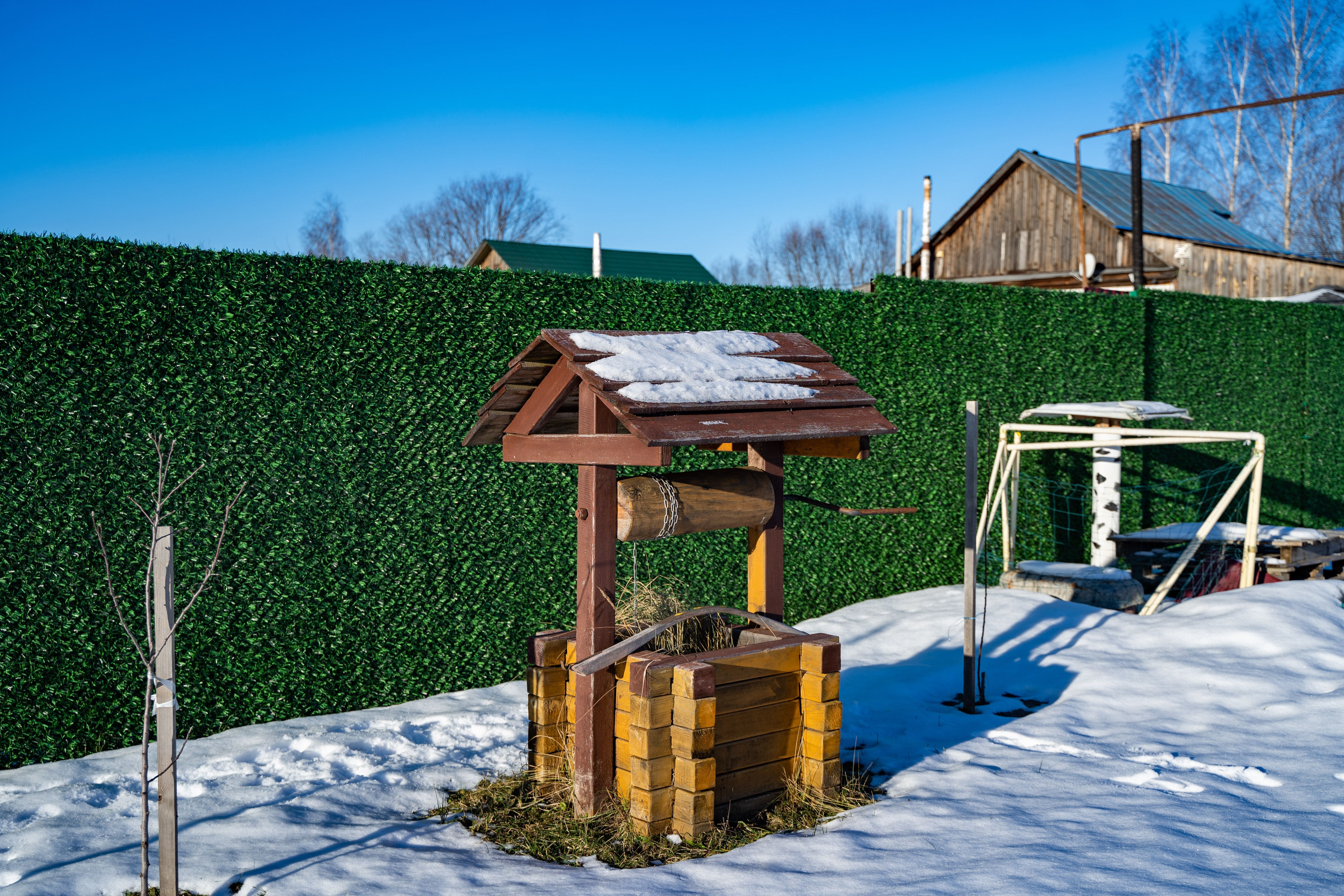 Вечнозеленый забор Grass Fence рулон 2м фото 7 в Реутове